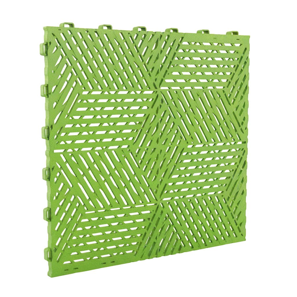 Piso CUBO MODULAR Automotivo Verde Detailer 3D modelo