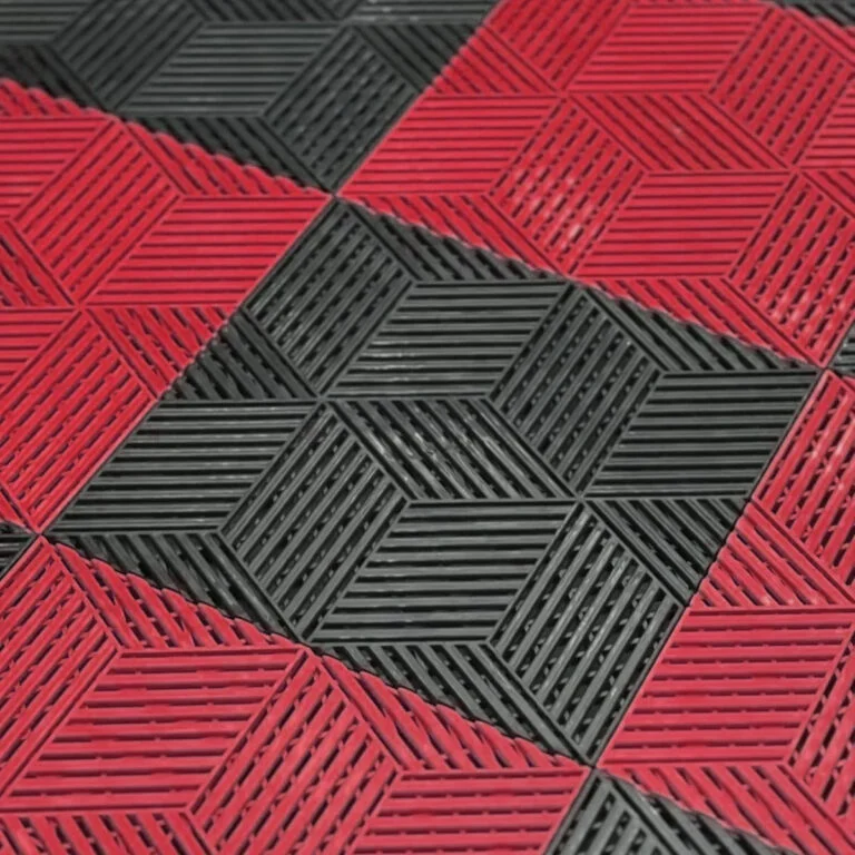 Piso CUBO MODULAR Automotivo Vermelho Detailer